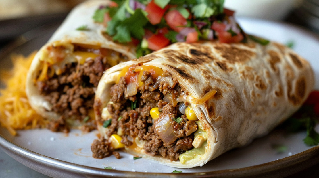 Mexikanischer Hackfleisch-Burrito: Einfache und leckere Rezeptidee