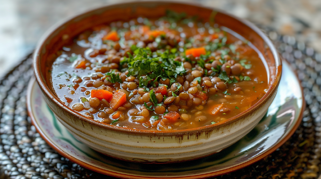 Omas Linsensuppe mit würzigen Würstchen: Ein Klassiker für kalte Tage