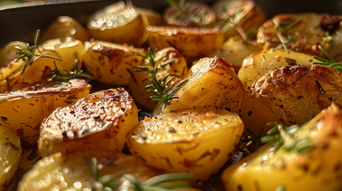 Knusprige Rosmarinkartoffeln aus dem Ofen mit cremigem Avocadodip Rezept