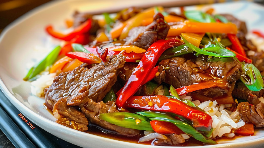 WIP Feuriges Szechuan-Rindfleisch mit Duftendem Jasmin-Reis
